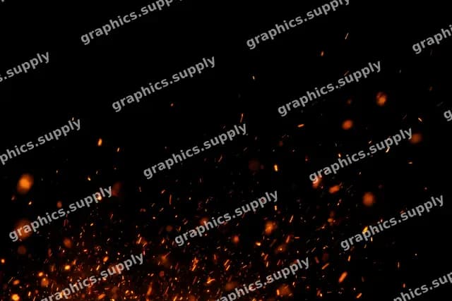 Rising embers with two depth layers — watermarked overlay preview